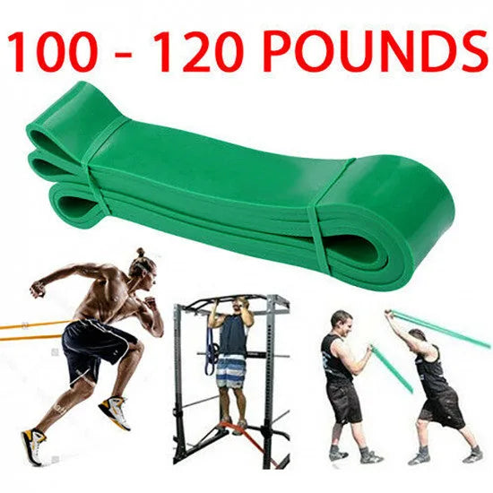 Heavy Duty Latex Resistance Band workout bands GREEN