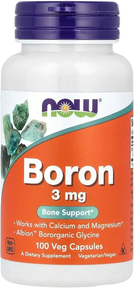Now Boron 3mg 100 Veg Capsules