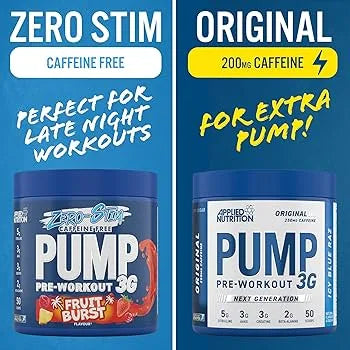 Applied Nutration Pump 3G - Pre Workout with Caffeine 375g | 50 Scoops
