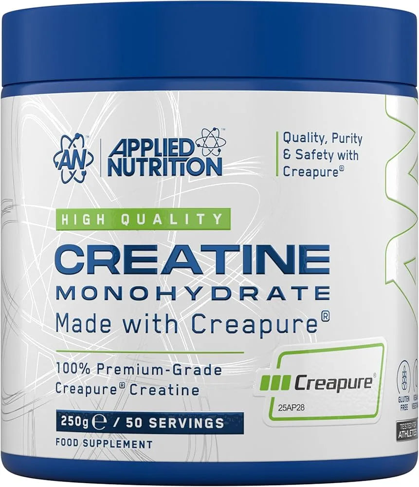 Applied Nutrition Creatine Monohydrate Made With Creapure 250g 50 Servings