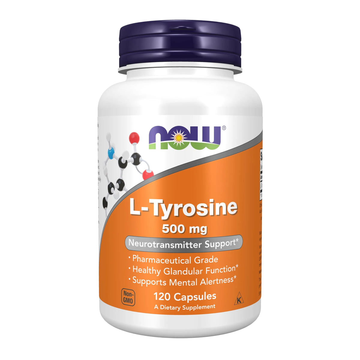 Now L-Tyrosine Neurotransmitter Support 500 mg 120Capsules