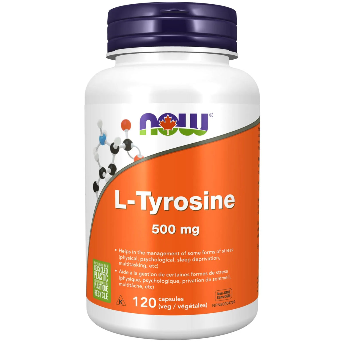 Now L-Tyrosine Neurotransmitter Support 500 mg 120Capsules