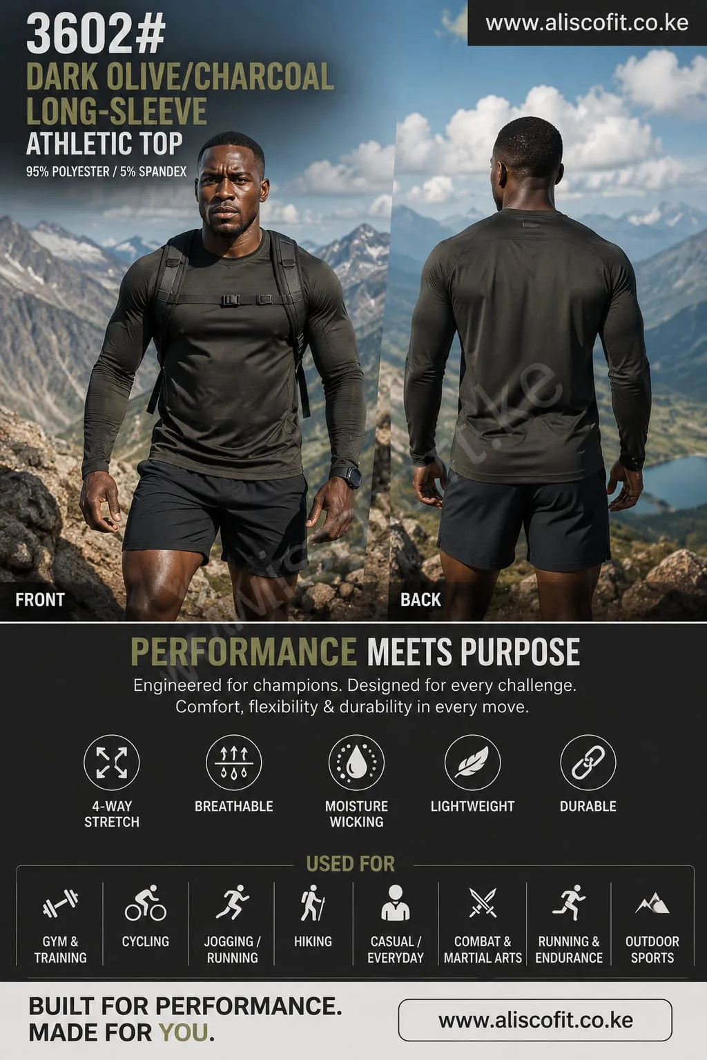 3602 Long Sleeve T-Shirts Sports Wear