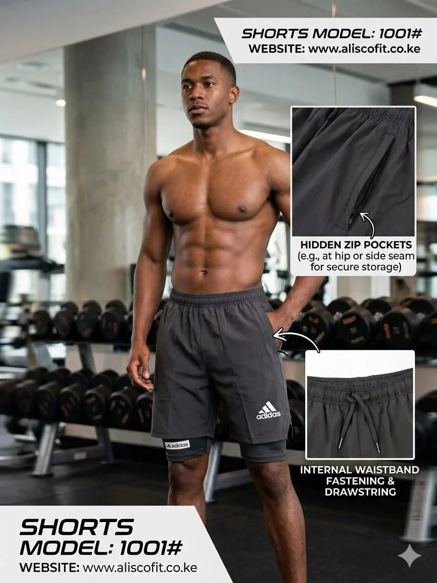 1001 ADD 2in1 Short Sports Wear