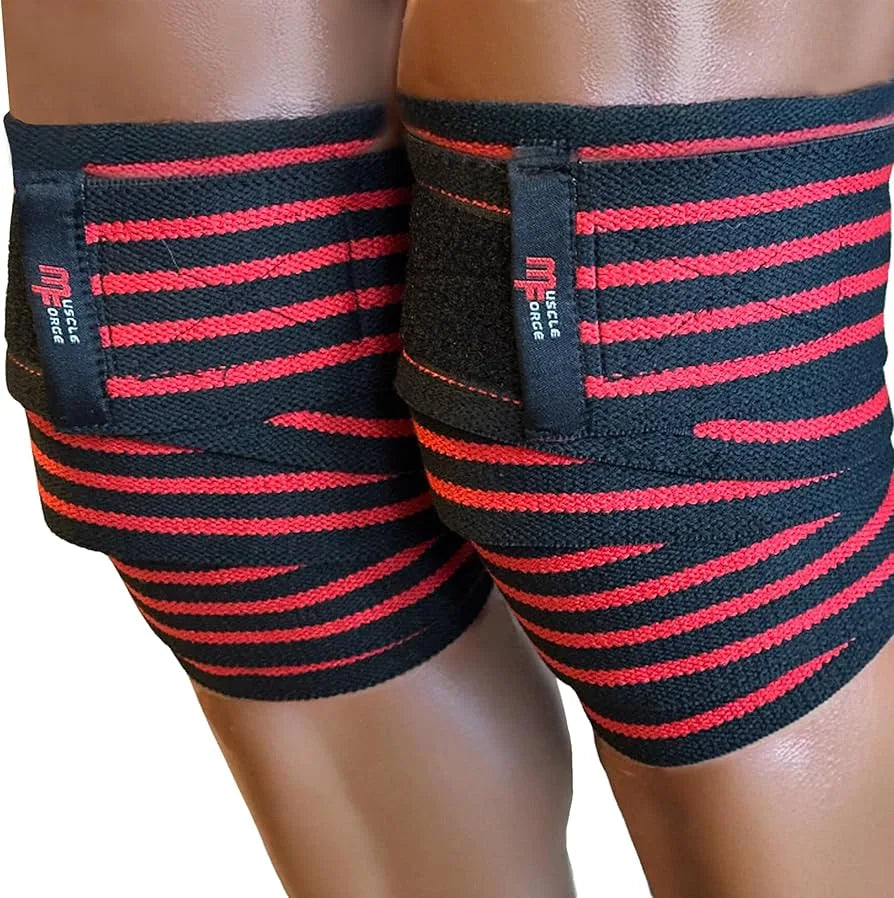 Wraps Lifting Leg Knee Compression Training Wraps Elastic Stripes