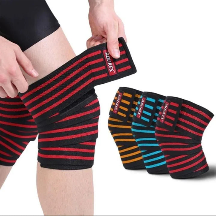 Wraps Lifting Leg Knee Compression Training Wraps Elastic Stripes