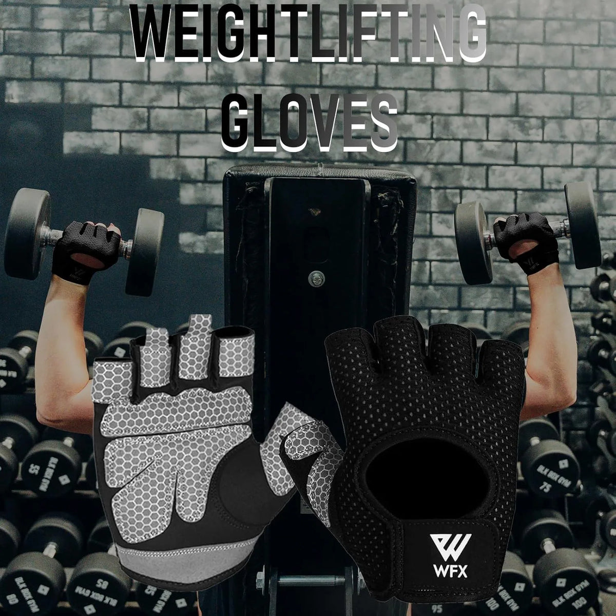 Training Gym Gloves  Palm Protection and Extra Grip, Breathable