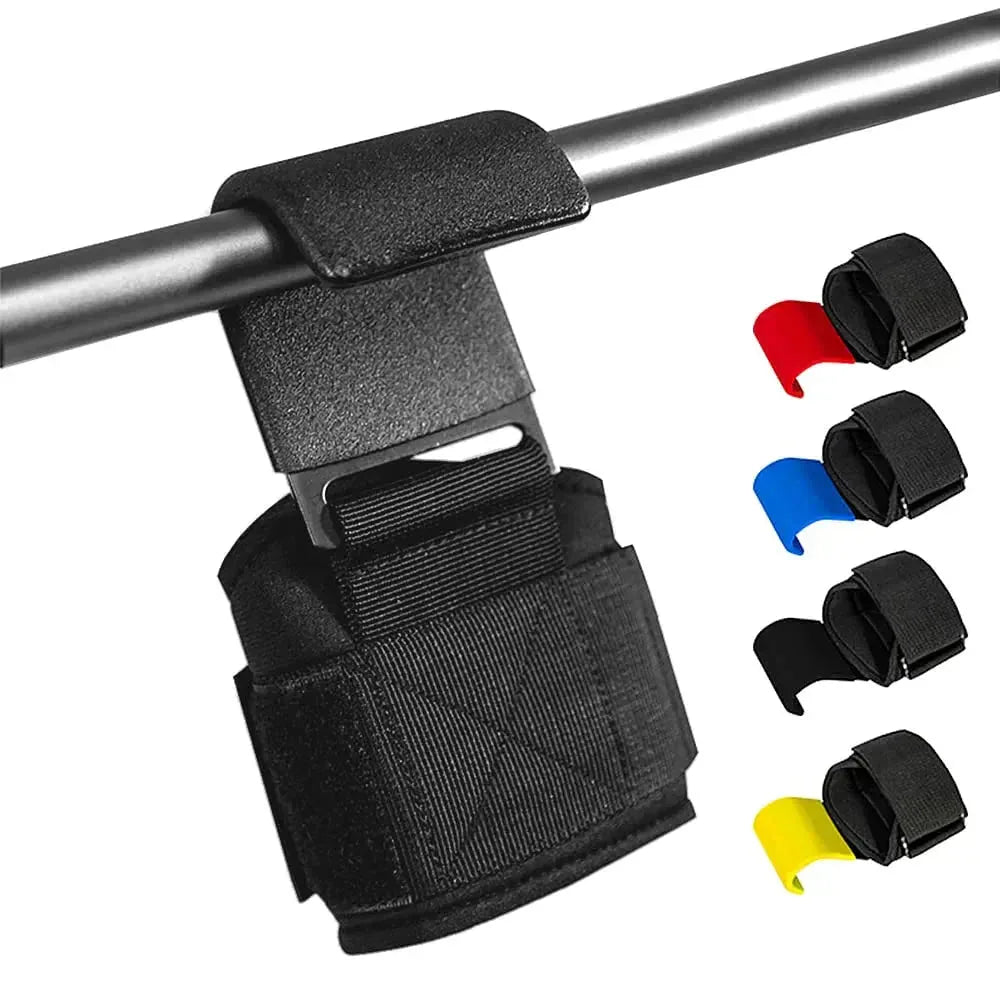 Weight Lifting Hooks (Pair) - Heavy Duty Lifting Wrist Straps, Hand Grip Support for Pull Day Workouts