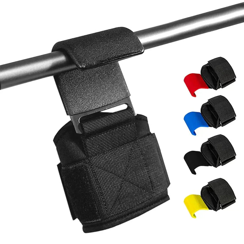 Weight Lifting Hooks (Pair) - Heavy Duty Lifting Wrist Straps, Hand Grip Support for Pull Day Workouts