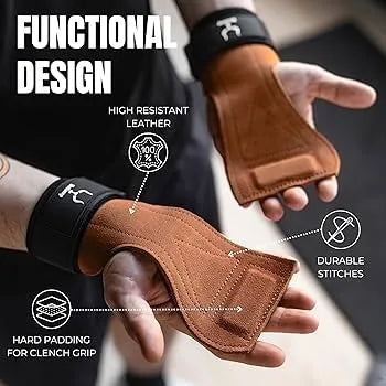 Cowhide Crossfit Grip with Wrist Support