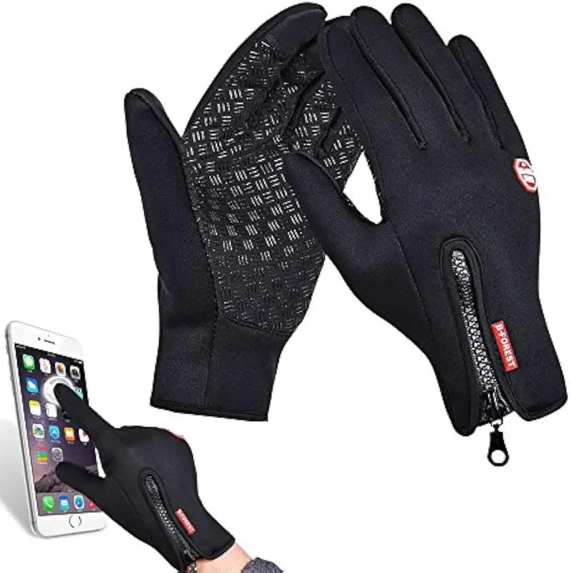 Waterproof Gloves,Outdoor Comfort Gym Gloves Black