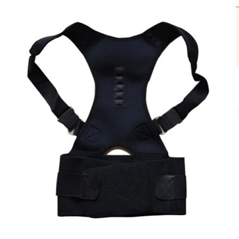 Adjustable Magnetic Posture Back Support Corrector Belt Band Belt Brace Shoulder Lumbar Strap Pain Relief Posture Waist Trimmer