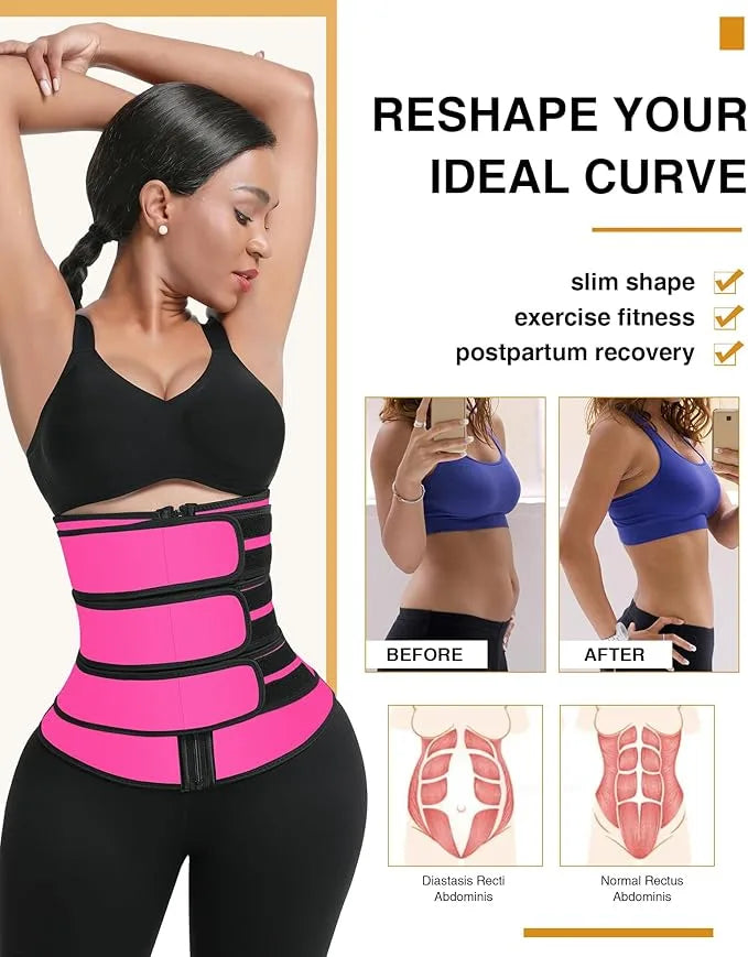 Waist Trainer Women Shaperwear Belt Slimming Tummy 4Wrap