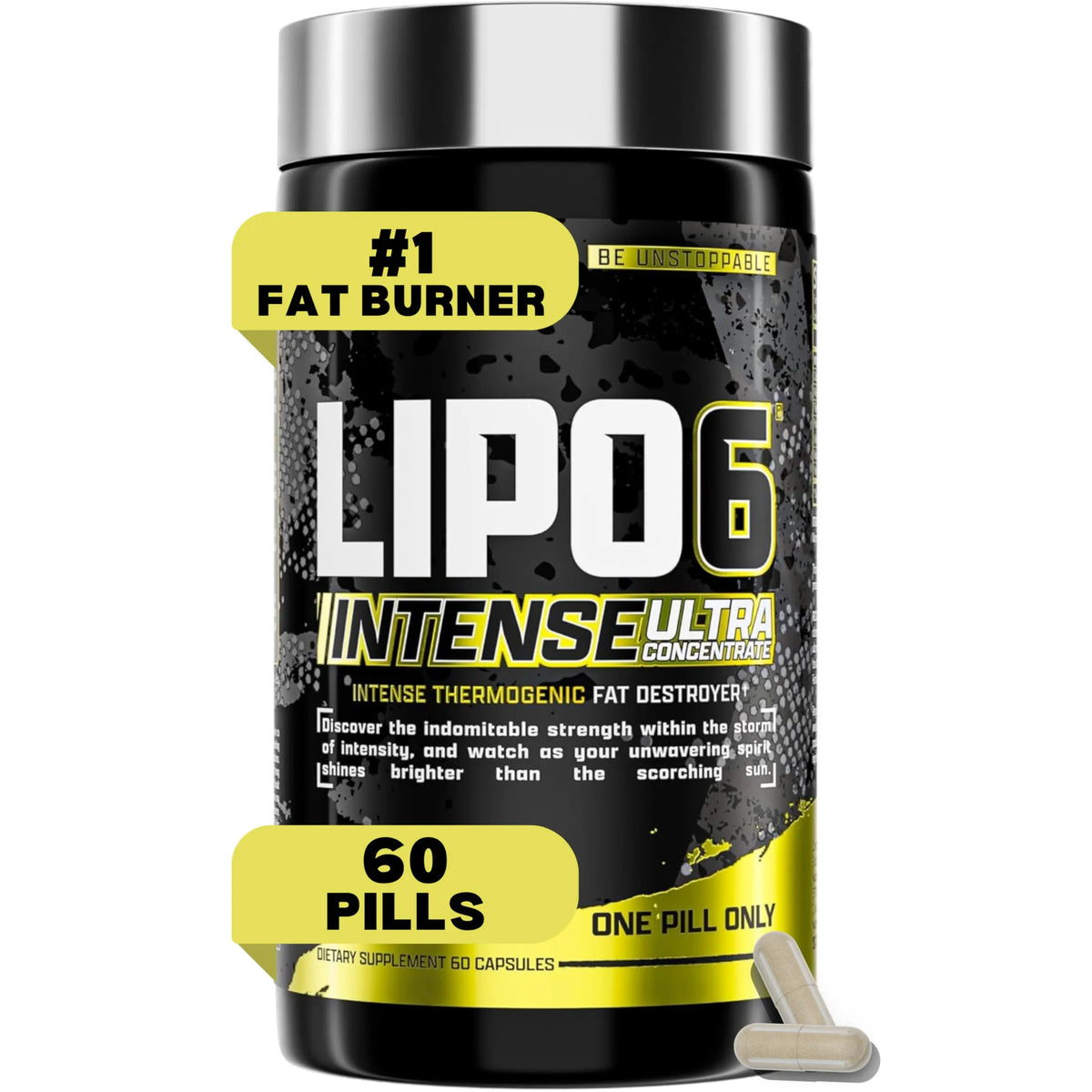 Nutrex Research Lipo6 Black Intense Ultra Concentrate Thermogenic Fatburner 60 Capsules 60 Servings