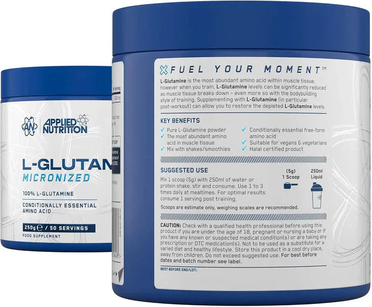 Applied Nutrition L-Glutamine Powder 250g 50Servings
