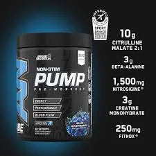 Applied Nutrition Non-Stim Pump Pre-Workout 500g 40Scoops