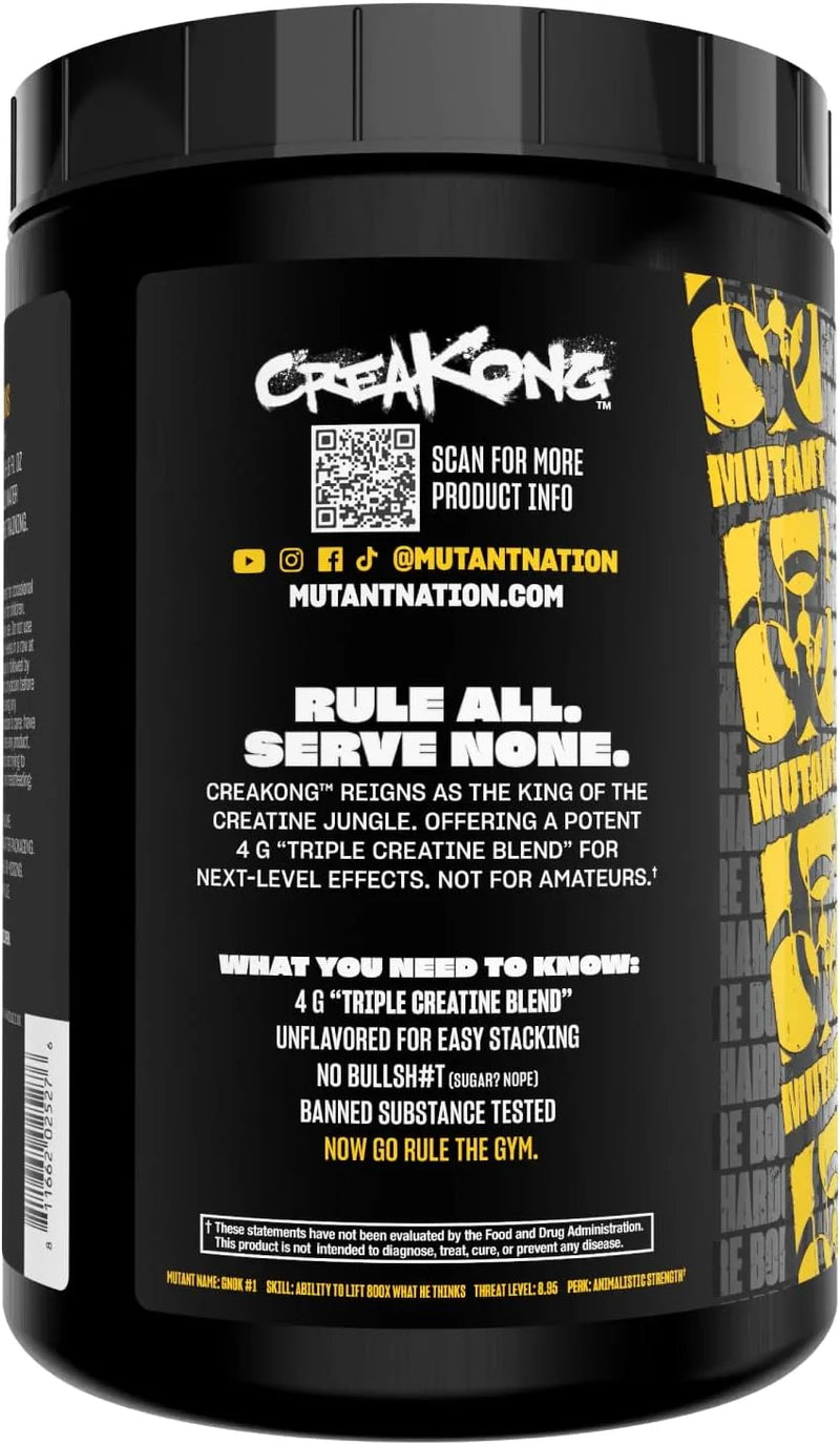 Mutant Creakong Creatine 1Kg (2.2lbs) 250 Servings