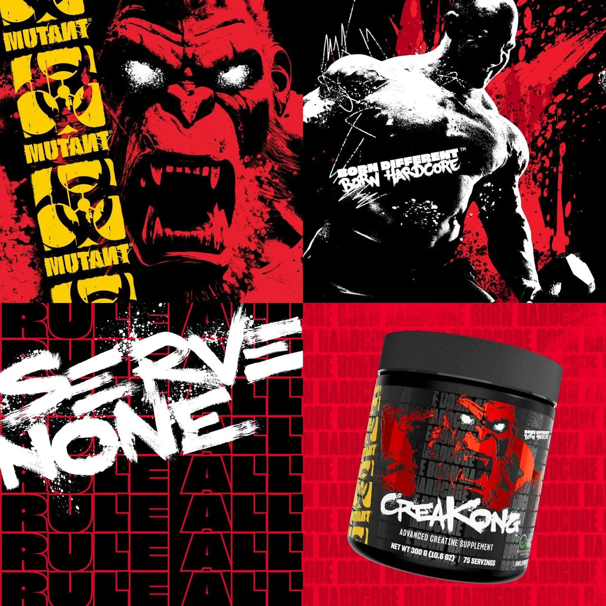 Mutant Creakong Creatine 1Kg (2.2lbs) 250 Servings