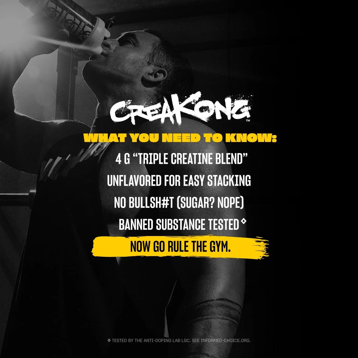 Mutant Creakong Creatine 1Kg (2.2lbs) 250 Servings