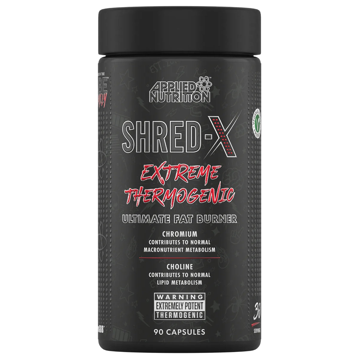 Applied Nutrition Shred-X Extreme Fat Burning & Thermogenic Ultimate Fat Burner 90 Capsules 30 Servings