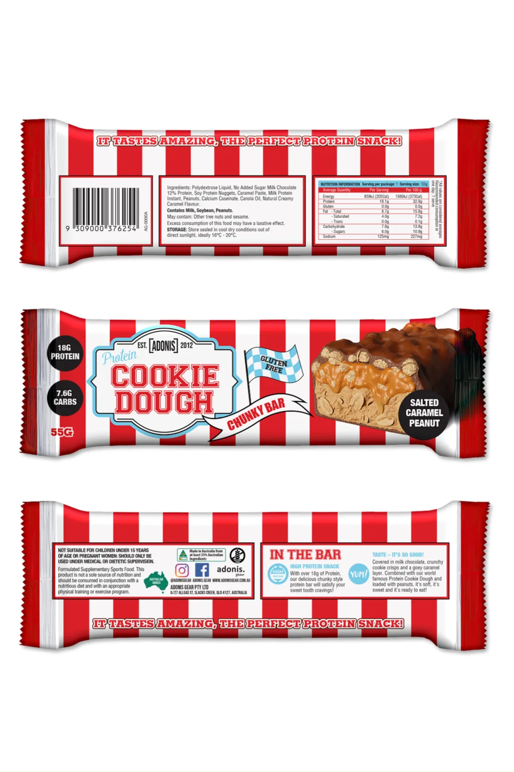 Adonis Cookie Dough Protein Bar