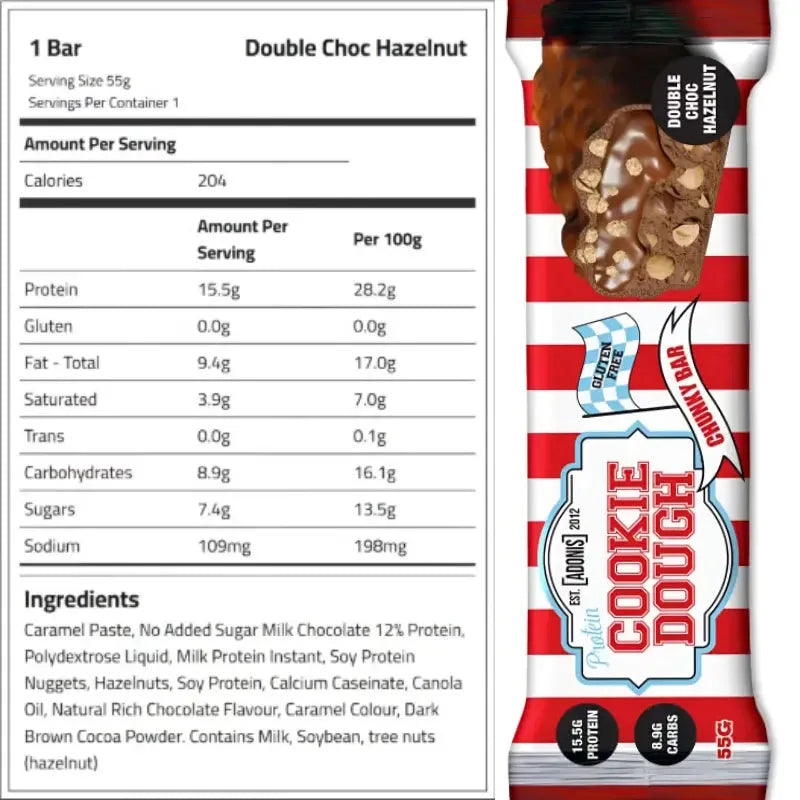 Adonis Cookie Dough Protein Bar