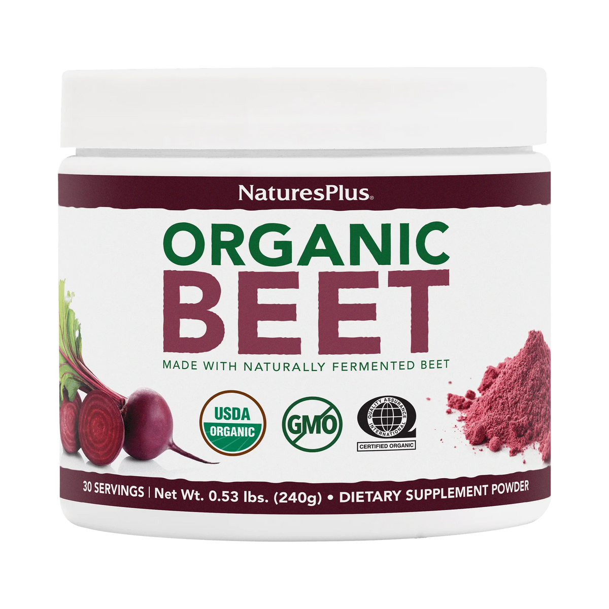 NaturesPlus Organic Beet Powder  30Servings 240g