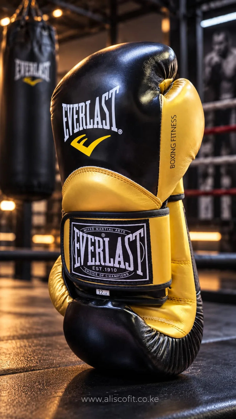 Everlast Boxing Gloves 12 0Z Red Black & Gold