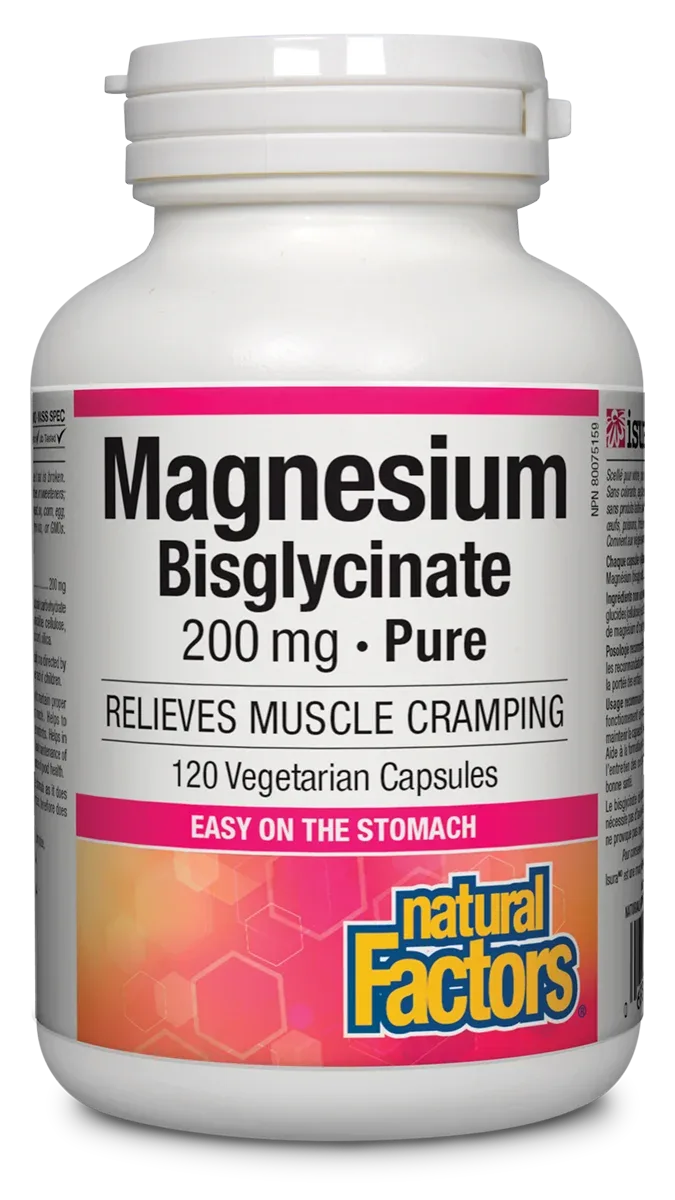 Natural Factors Magnesium Bisglycinate Pure 200 mg