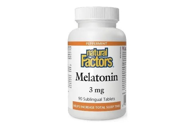 NATURAL FACTORS MELATONIN 3MG SUBLINGUAL TABLETS 90S