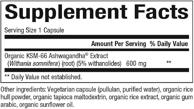 NATURAL FACTORS  Stress-Relax Ashwagandha KSM-66 600 mg