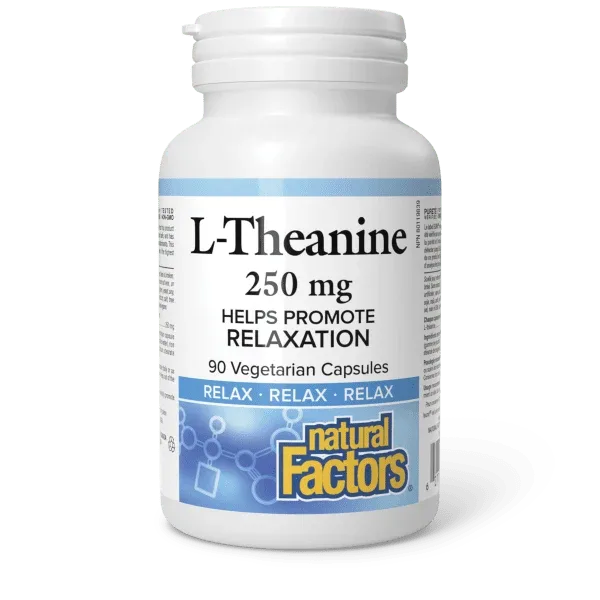 Natural Factors L-Theanine 250 mg Relax Vegetarian Capsules