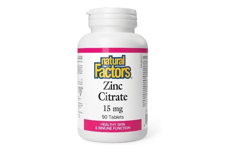 Natural Factors Zinc Citrate 15 mg