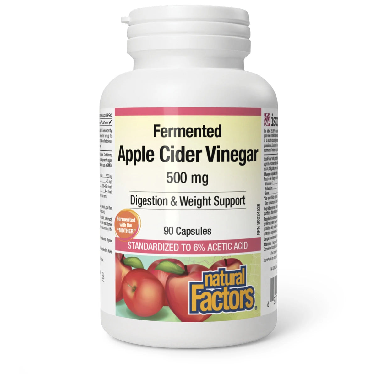 Natural Factors Apple Cider Vinegar 500mg 90 capsules