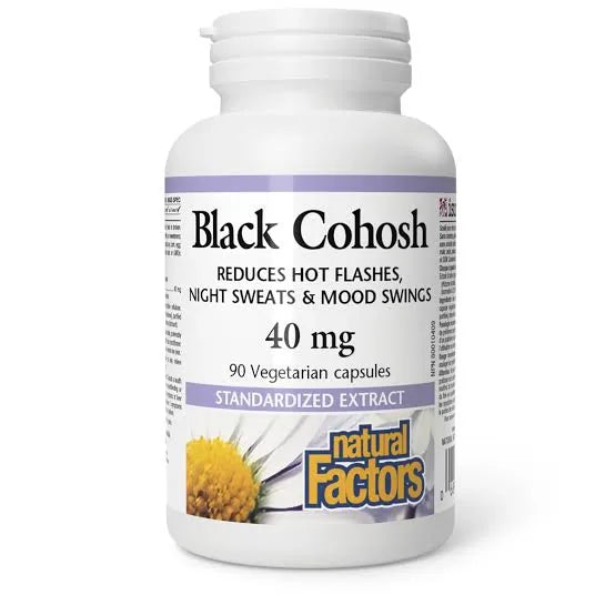 Natural Factors Black Cohosh 40mg 90caps (Hot Flashes)