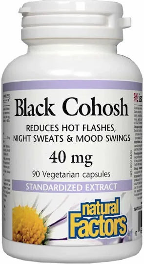 Natural Factors Black Cohosh 40mg 90caps (Hot Flashes)