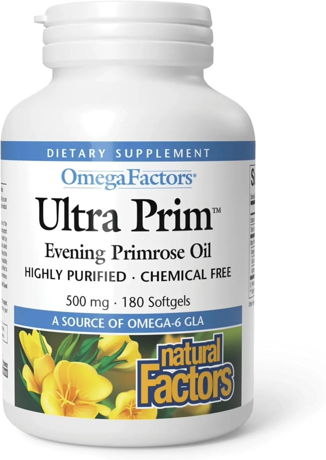 Natural Factors Ultra Evening Primrose Oil 1000mg 90's  (Breast pain · skin)