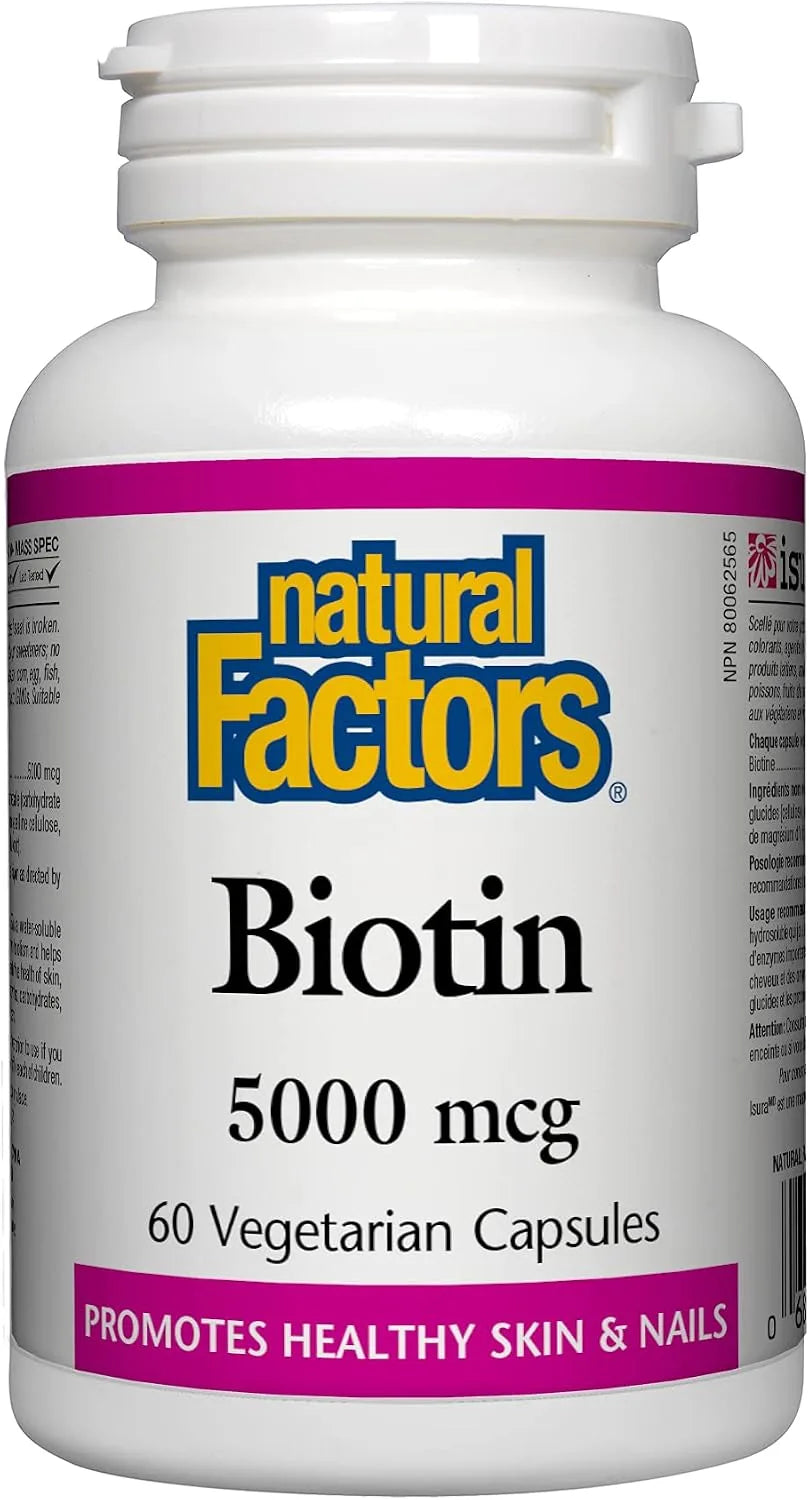 Natural Factors Biotin 5000 mcg (Hair · skin · nails)