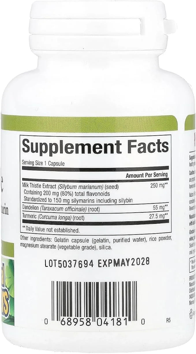 Natural Factors Milk Thistle 250mg Caps 120's - Antioxidant